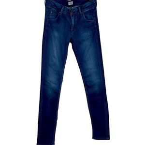 Hudson dark blue mid rise COLLIN skinny jeans